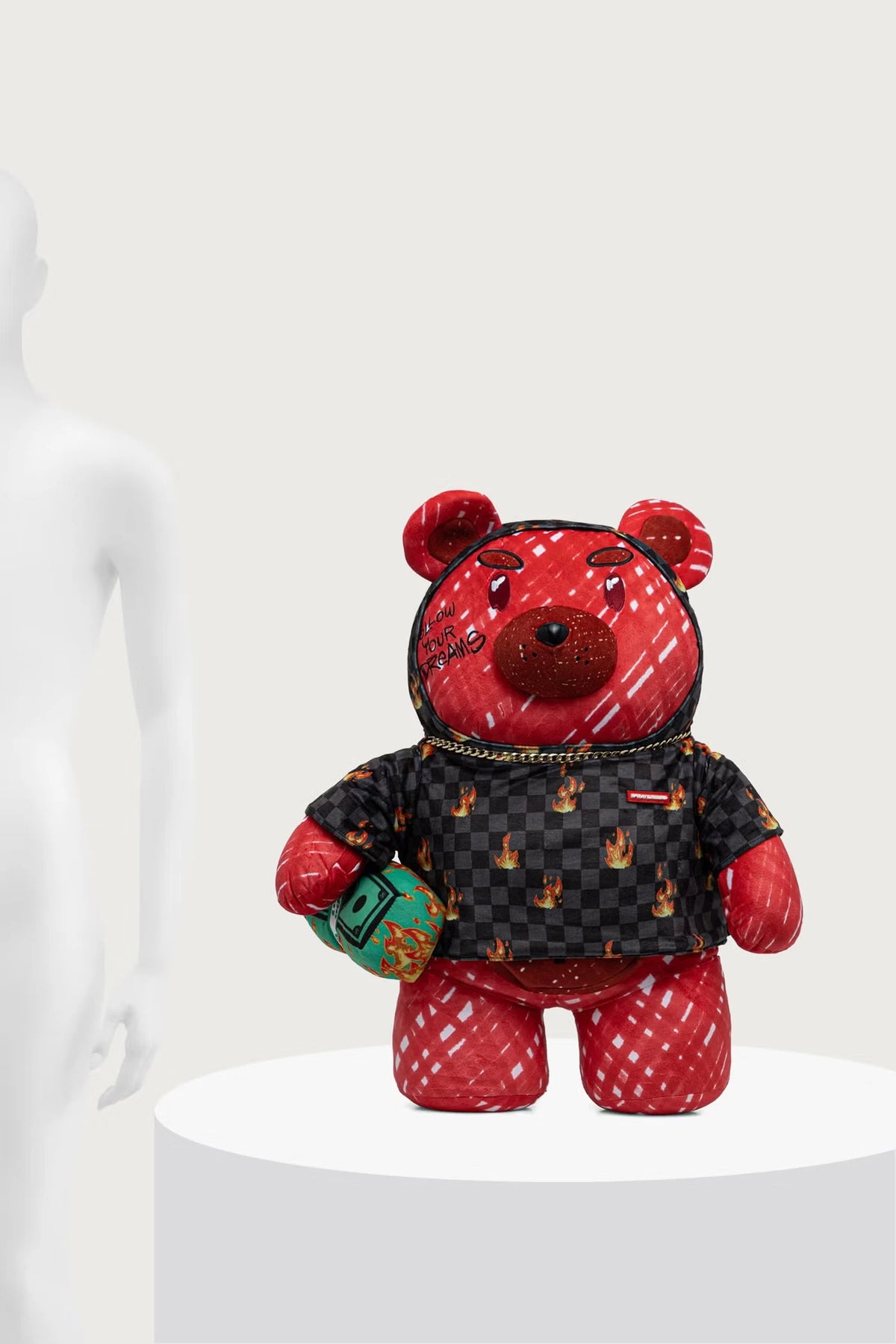 Sprayground - Diablo Moneybear Red Backpack 910B8696NSZ
