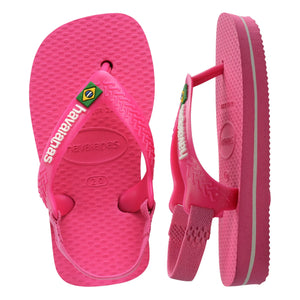 Havaianas - Baby Brasil Logo parmak arası terlik | Pembe