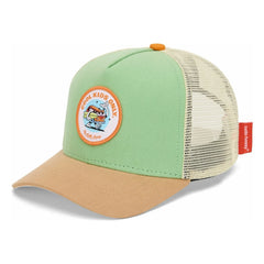 Hello Hossy - Trucker Surftrip Curved Visor Hat | Green