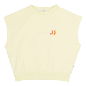 Jenest - Joey 21 ärmelloses Sweatshirt aus Bio-Baumwolle | Blassgelb