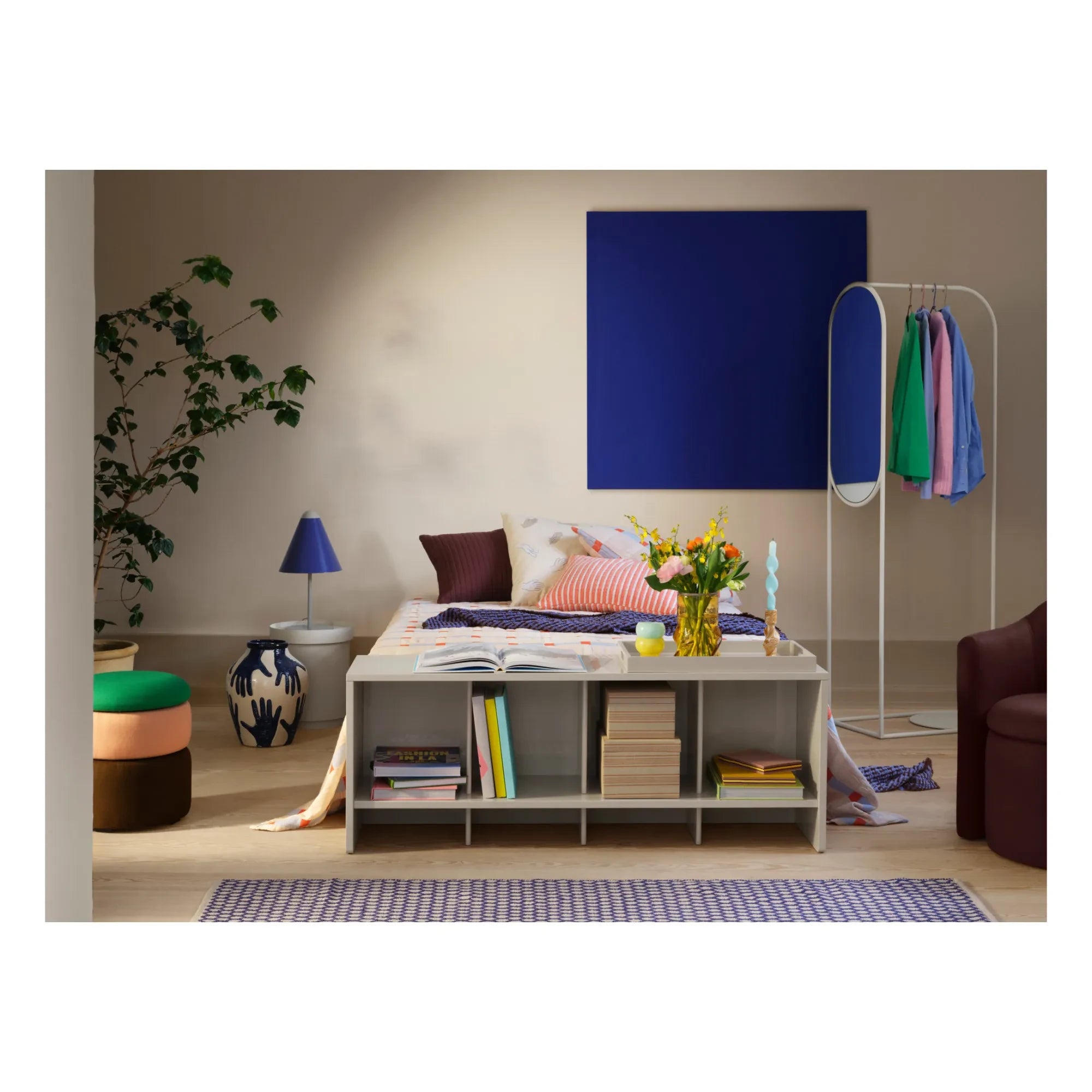 Broste Copenhagen - Mime Keramik Vase | Blau