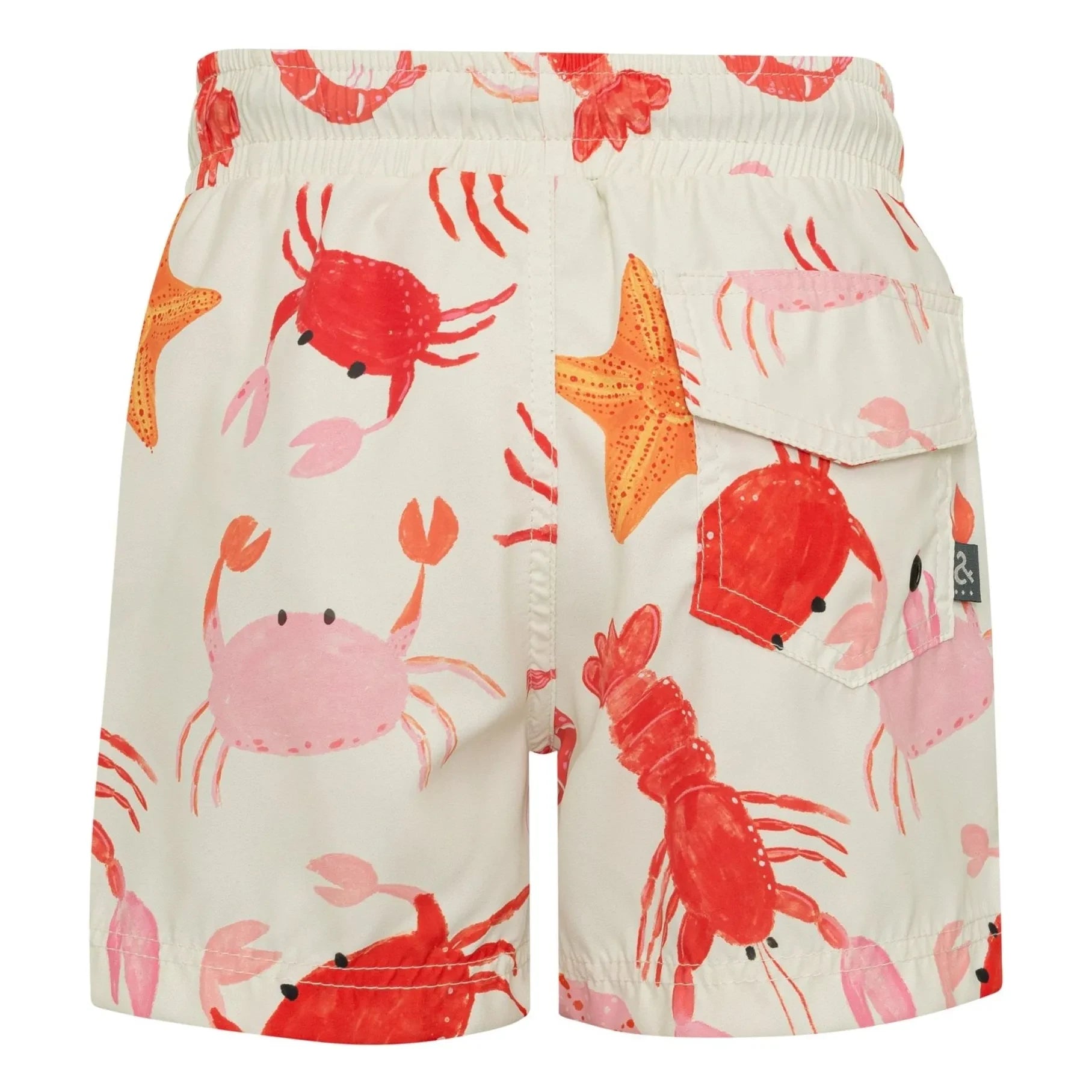 Pepita & Me - Crustacean Bath Shorts | Ecru