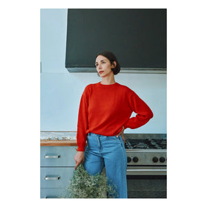 Poudre Organic - Der Rote Bio-Baumwollpullover | Rot