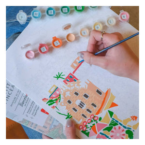 La Petite Épicerie – Malen nach Zahlen Kit Barcelona von Dazlstudio
