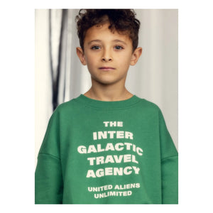 Mini Rodini - Sweat Travel Agency Organik pamuk | Yeşil