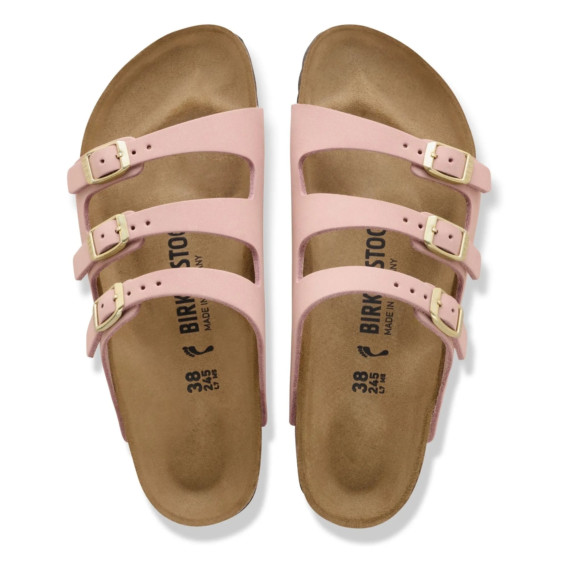BIRKENSTOCK - Florida Fresh Nubuk deri Sandaletler | Pembe