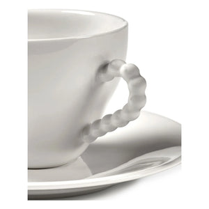 Serax - Perle Fine fincan ve tabaklar, Wouters & Hendrix - 2'li Set | Beyaz