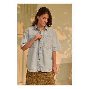Marlot Paris - Colette Denim Gömlek - Kadın Koleksiyonu | Açık Mavi