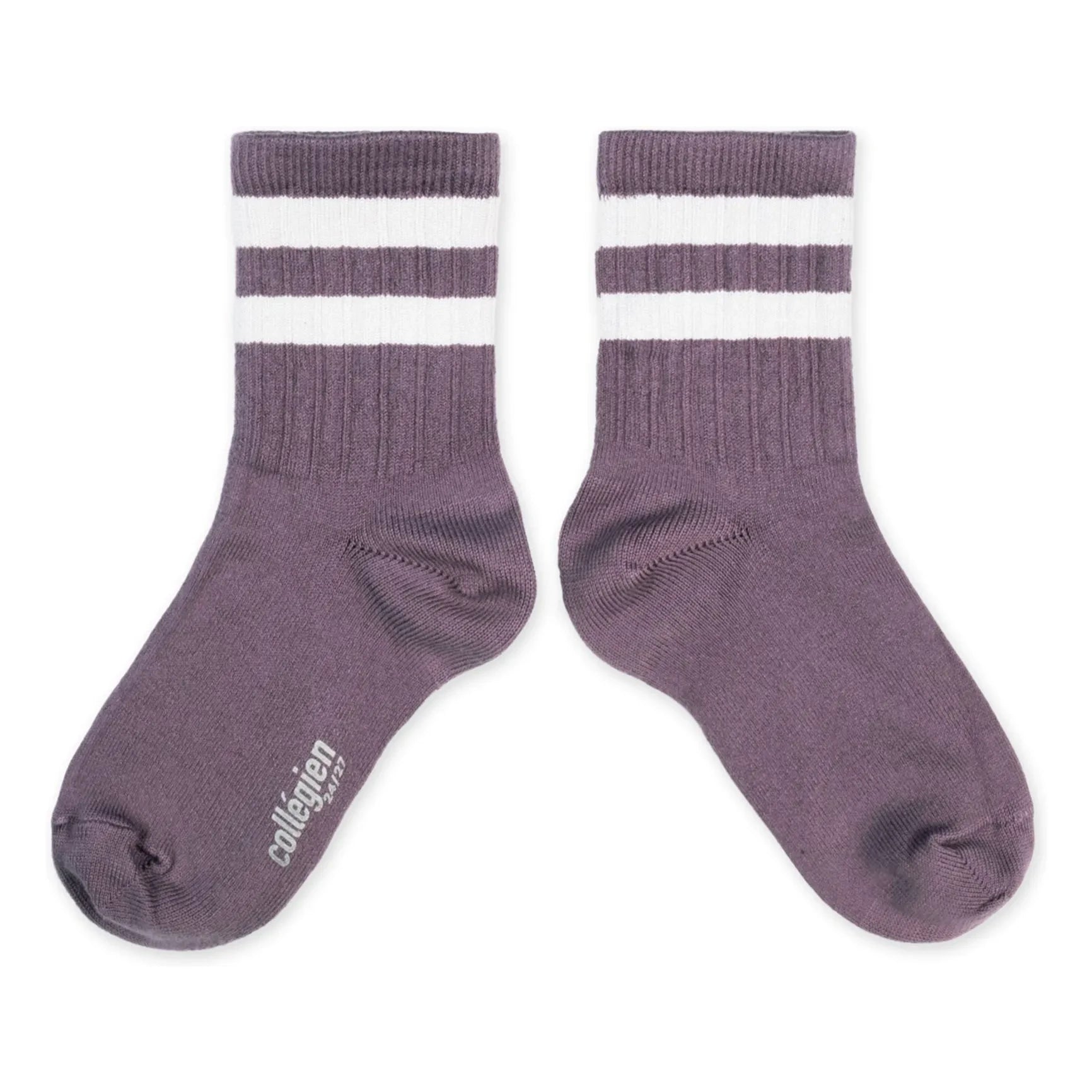Collégien - Socken mit Nico Streifenmuster | Lila