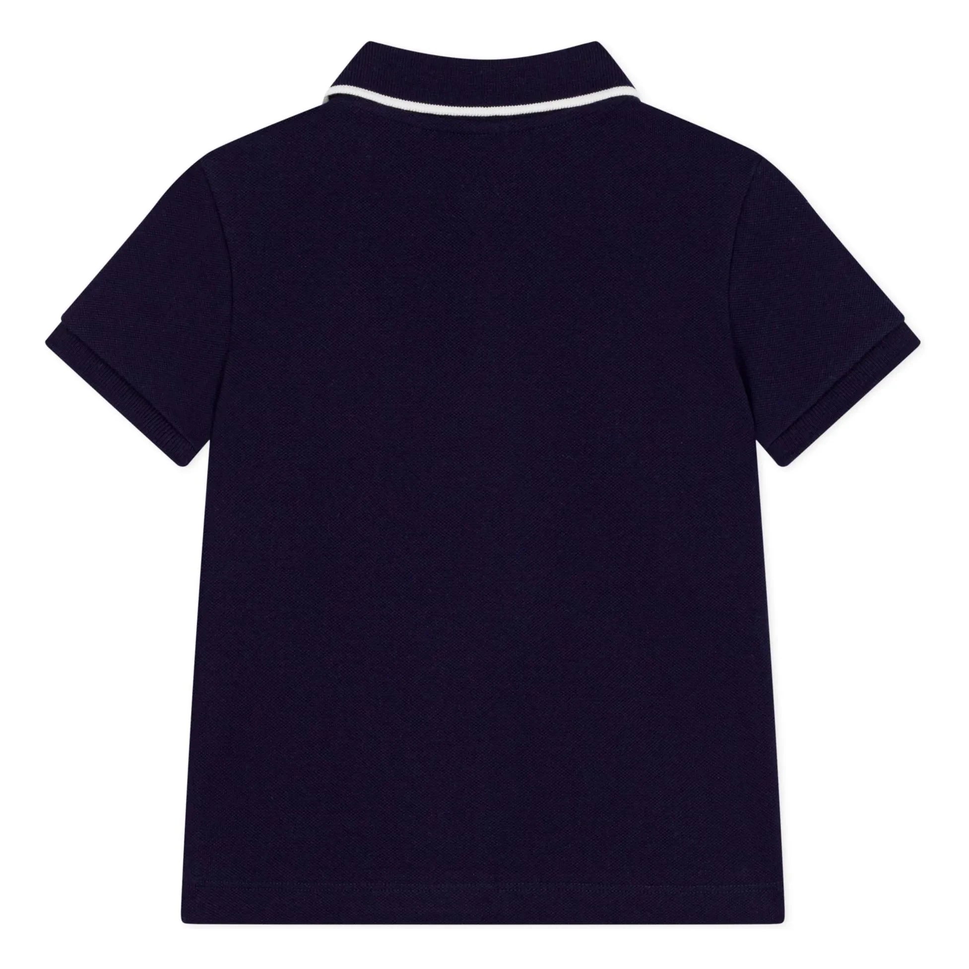 Petit Bateau - Organik pamuk polo tişört | Gece mavisi