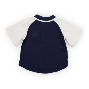 the new society - Gorse Baseball T-Shirt | Dunkelblau