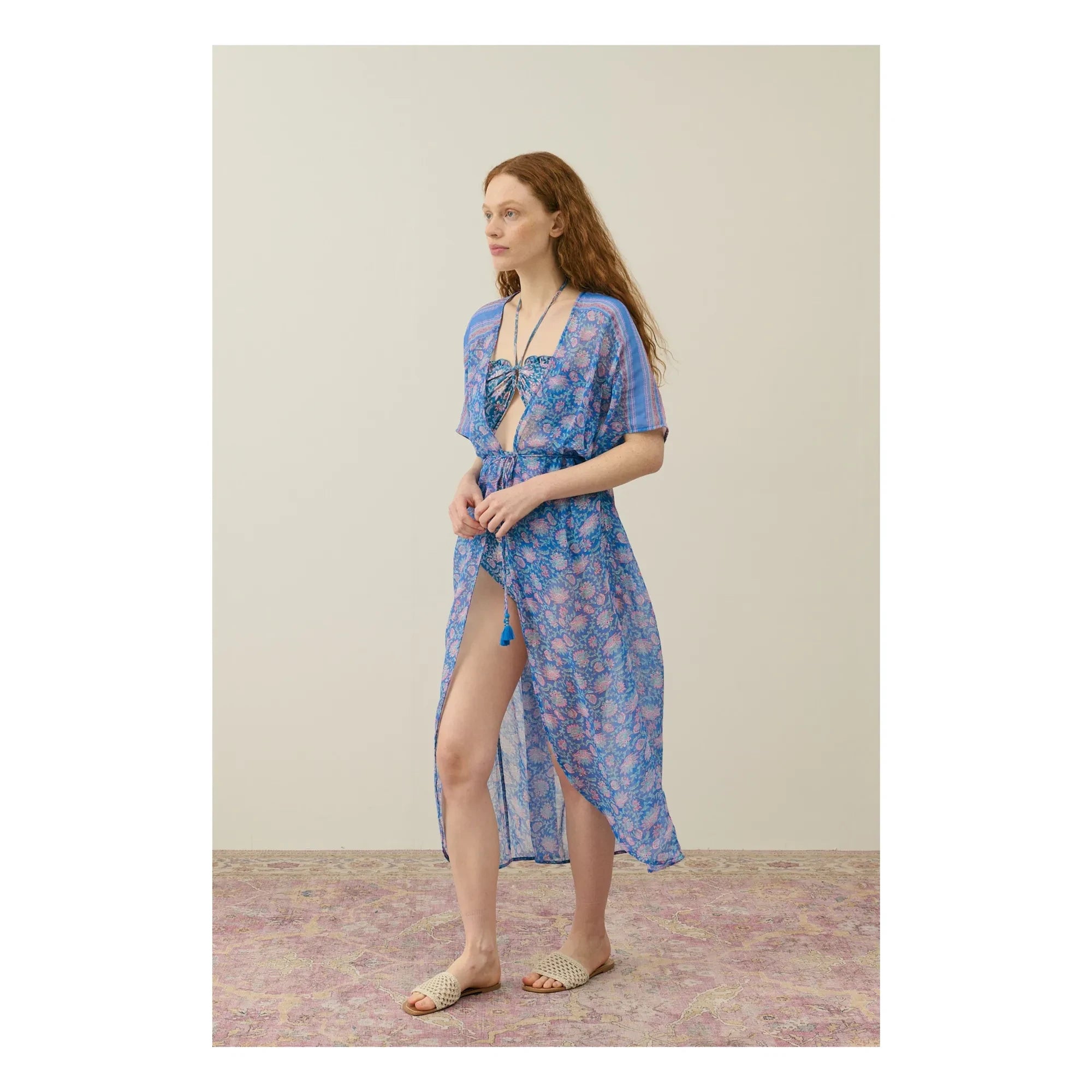 Louise Misha - Kimono Chill Bio-Baumwolle - Damen Kollektion | Blau