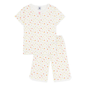 Petit Bateau - Capri Meyveli Pijamalar | Ekru