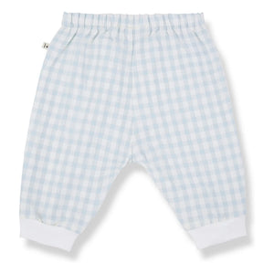 1+ in the family - Karpathos Vichy Seersucker pantolon | Açık mavi