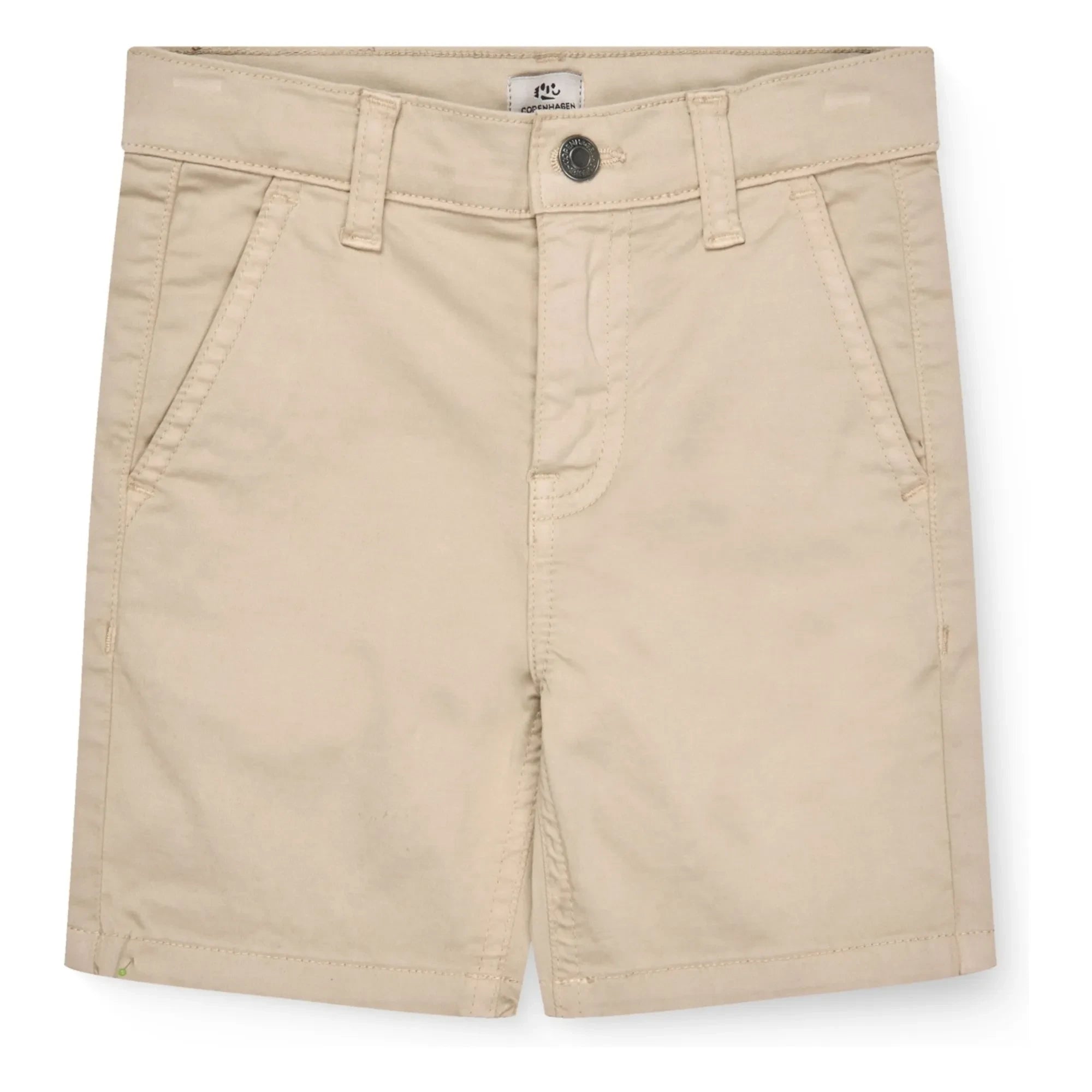Copenhagen Colors – Shorts mit Naht am Saum, Bio-Baumwoll-Twill | Beige