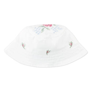 Gingersnaps - Aria Embroidered Hat | White