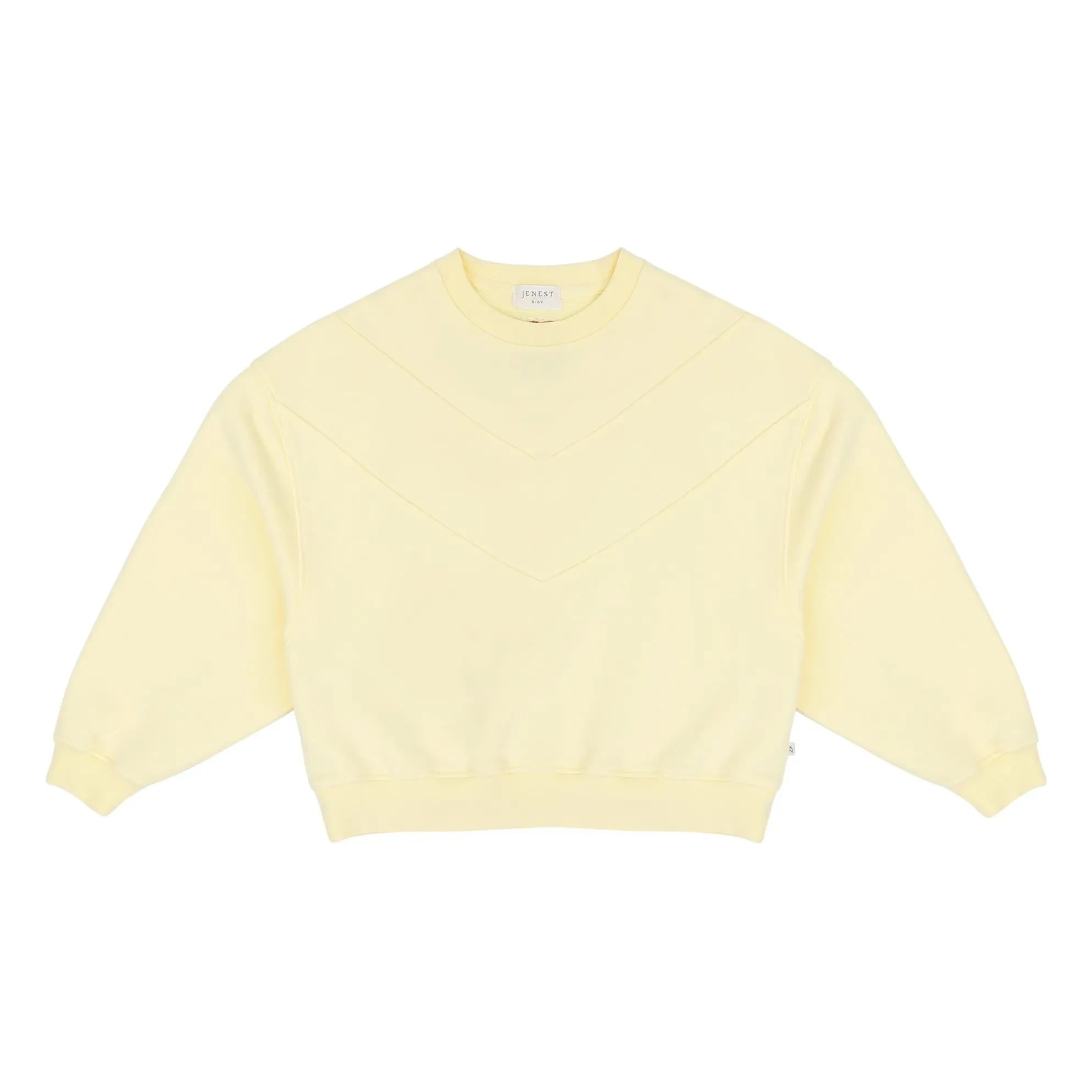 Jenest - Tammie organik pamuklu sweatshirt | Soluk sarı