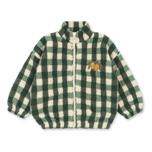 Konges Sløjd - Recycled Fiber Sherpa Jody Checkered Jacket | Green