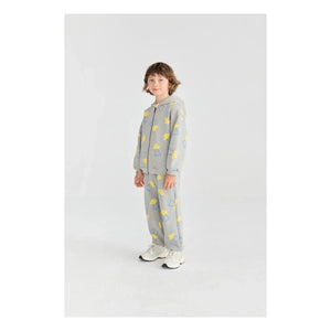Bobo Choses - Organic Cotton Saucer Hooded Sweatshirt | Heather Grey