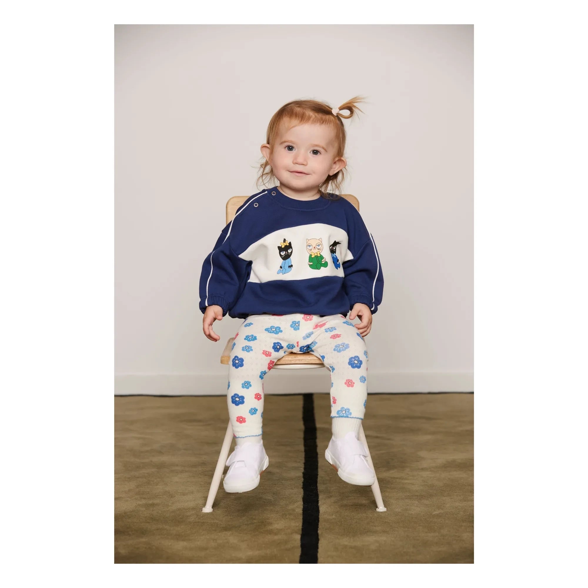 Mini Rodini - Bio-Baumwoll-Sweatshirt Animals | Dunkelblau