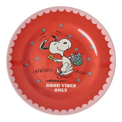Rice - Good Vibes Only melamin tabak - Rice x Snoopy | Kırmızı