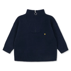 Konges Sløjd - Mano Fermuarlı Sweatshirt | Gece mavisi