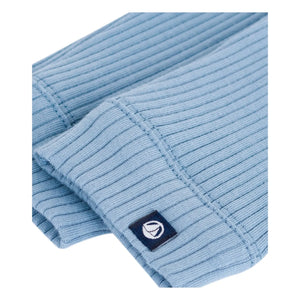 Petit Bateau - Organik Pamuk Logo Fitilli Tayt | Açık mavi