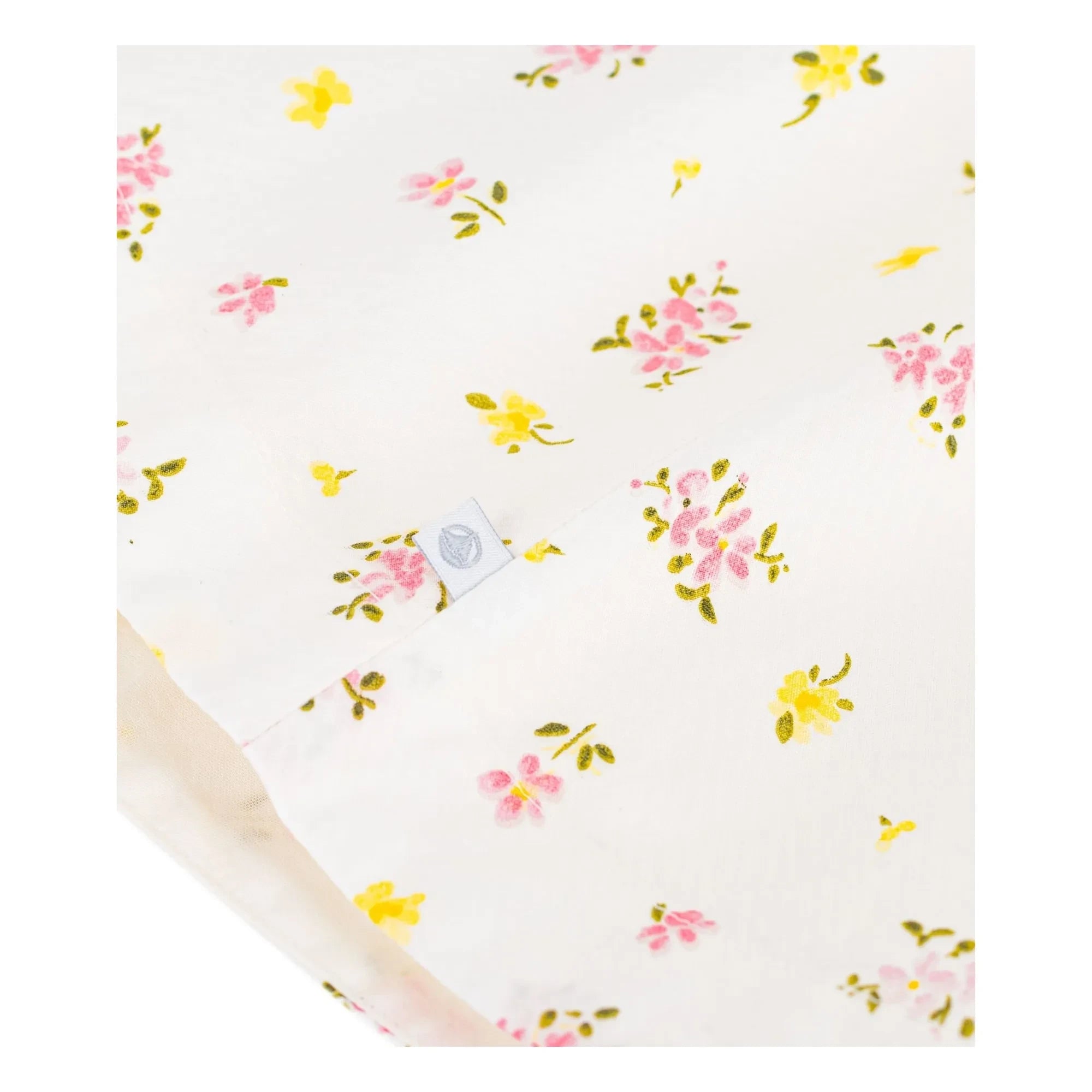 Petit Bateau - Sleeveless Floral Organic Cotton Dress | White