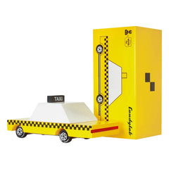Candylab - Gelbes Holzspielzeug-Taxi