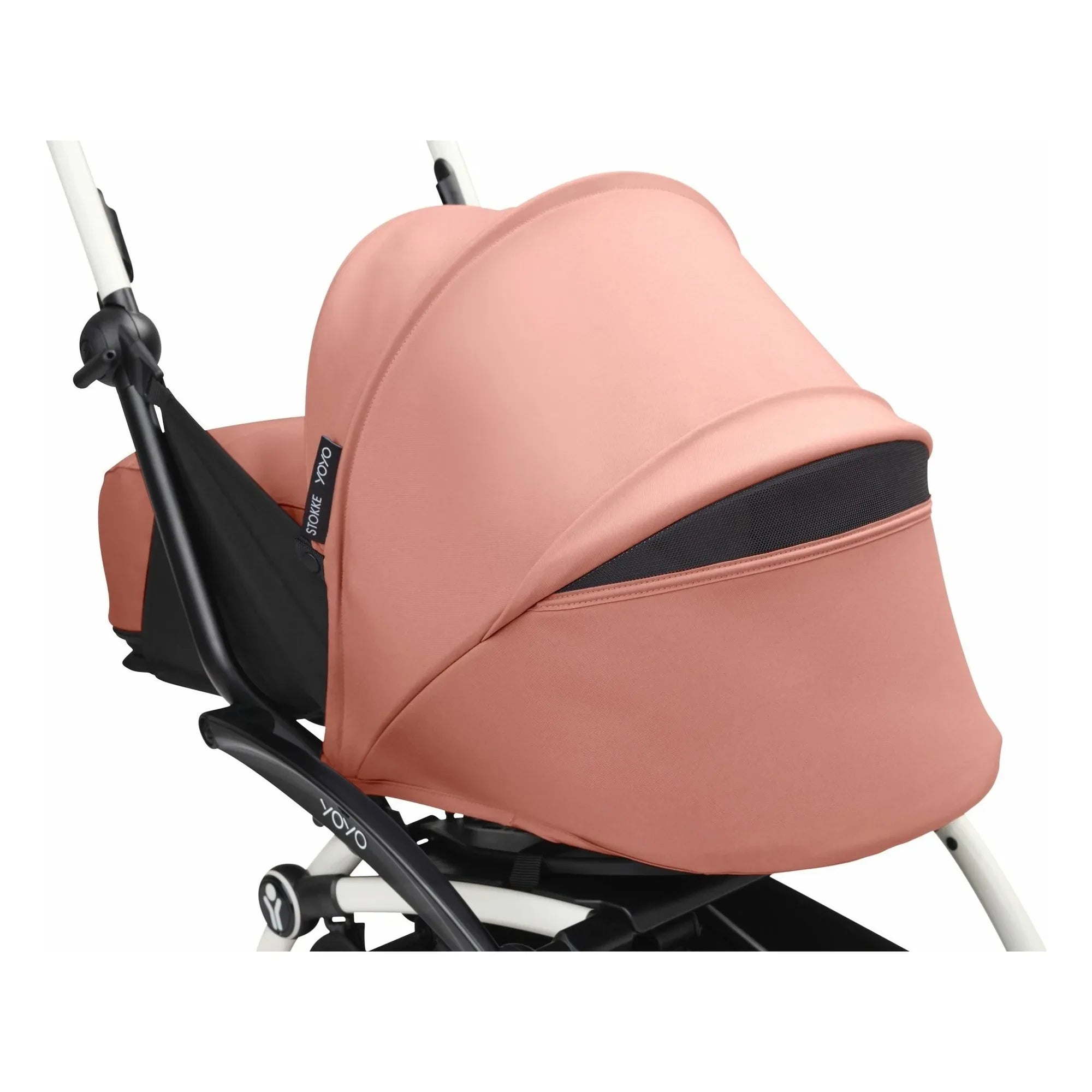 Stokke® - YOYO³ 0+ yenidoğan bebek arabası Beyaz çerçeve | Ginger