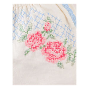 Gingersnaps - Nelly Leinen-Shorts mit Spitzendetail | Cremeweiß
