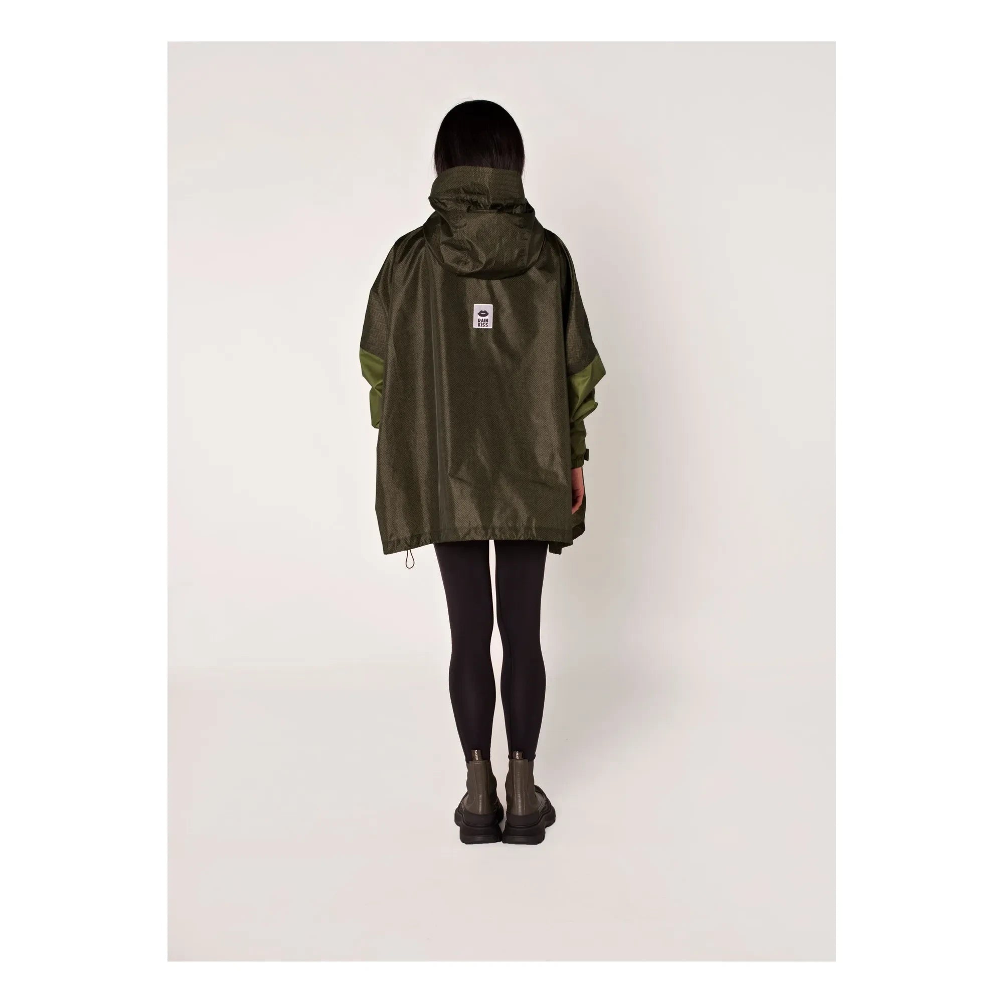 Rainkiss - Herringbone waterproof anorak | Khaki