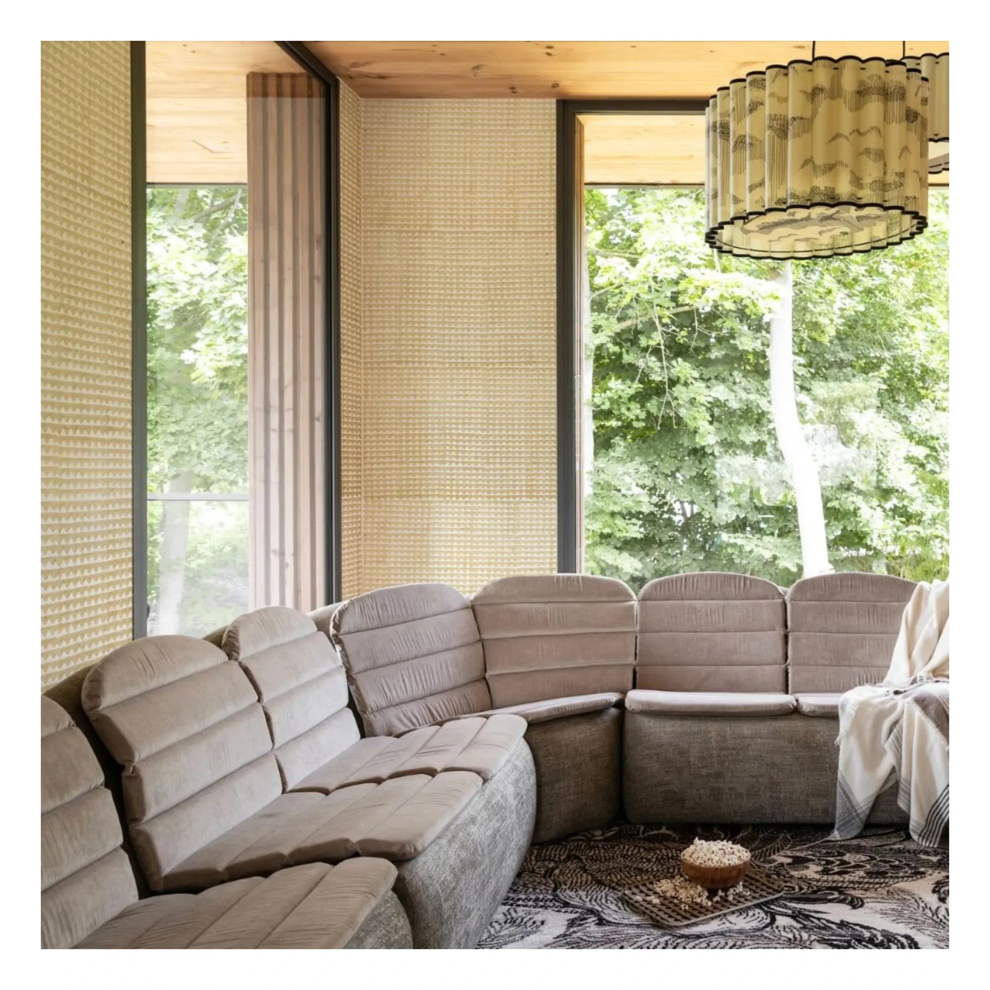 Le Monde Sauvage - Dreiecks-Tapete - 12er-Set | Weiß