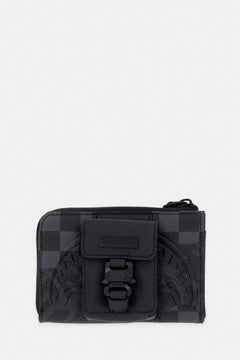 Sprayground - Cartera negra de piel sintética 910W9054NSZ