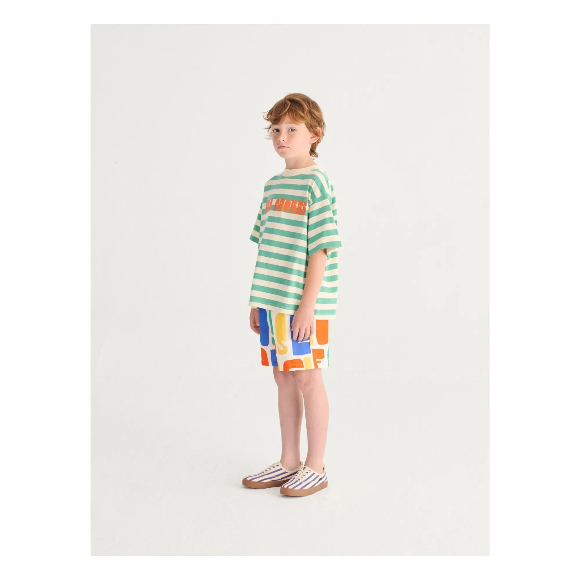 Bobo Choses - Gestreifte Schnürsneaker | Blau