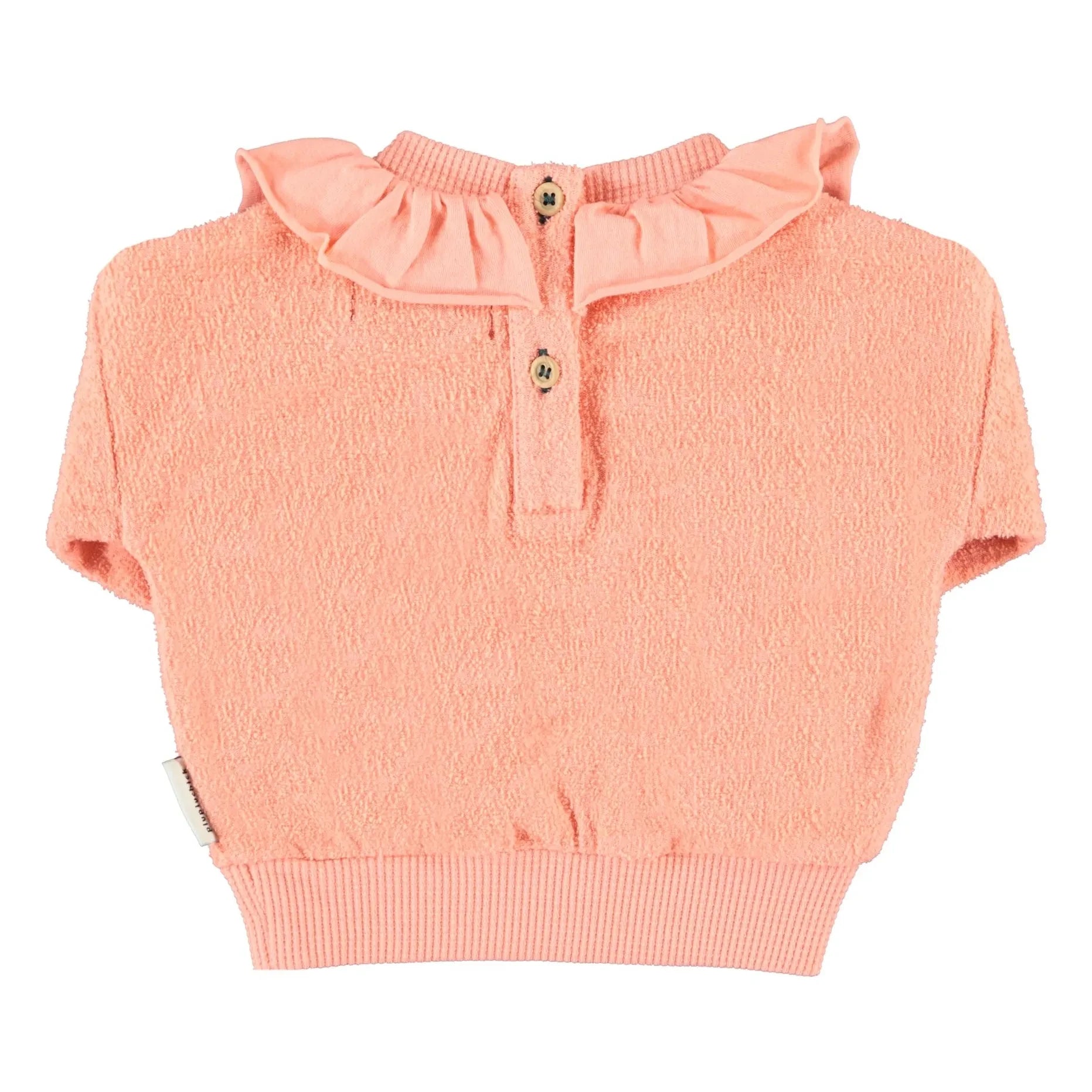 Piupiuchick - The Lunch Club organik pamuklu havlu sweatshirt | Coral