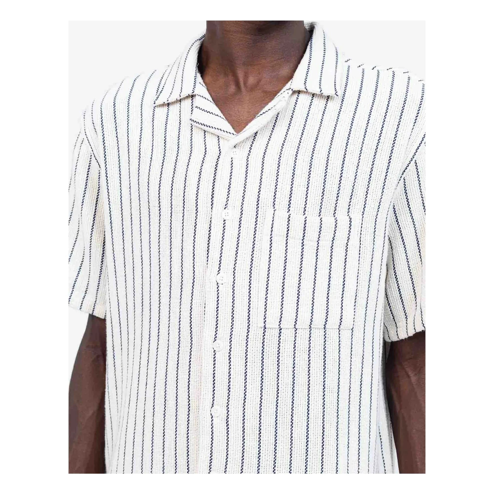 Olow - Aloha Gestreiftes Hemd | Weiß
