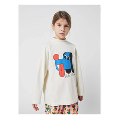 Bobo Choses - T-Shirt mit Hundehalsband aus Bio-Baumwolle | Ecru