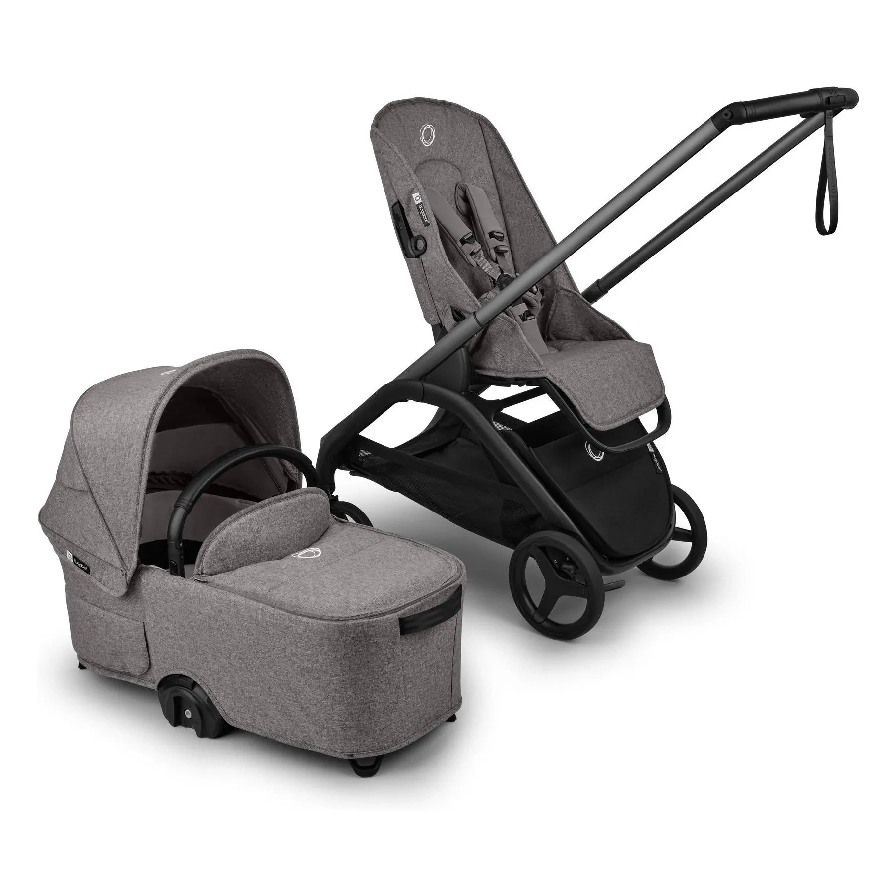 Bugaboo - Bugaboo Dragonfly Plus Tamamlayıcı şehir bebek arabası | Heather gri
