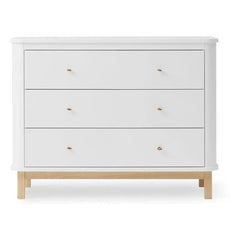 Oliver Furniture - Meşe ahşap 3 çekmeceli şifonyer | Meşe