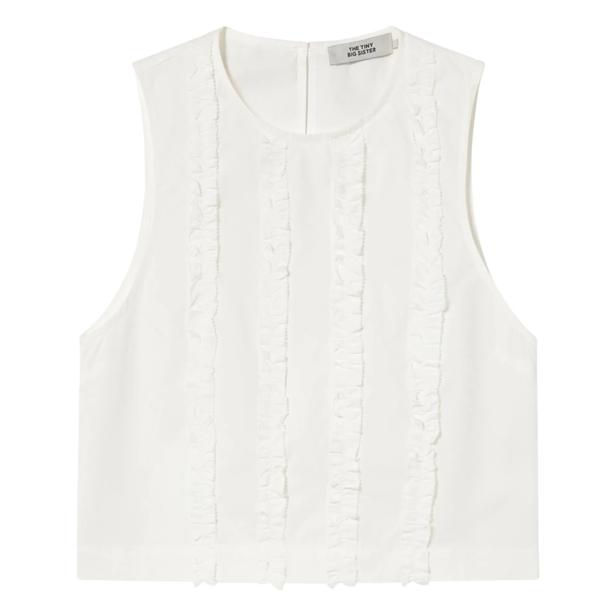 The Tiny Big Sister - Cotton Top | White