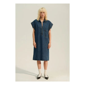 BELLEPIECE - Zafra Jeanskleid | Dunkelblau