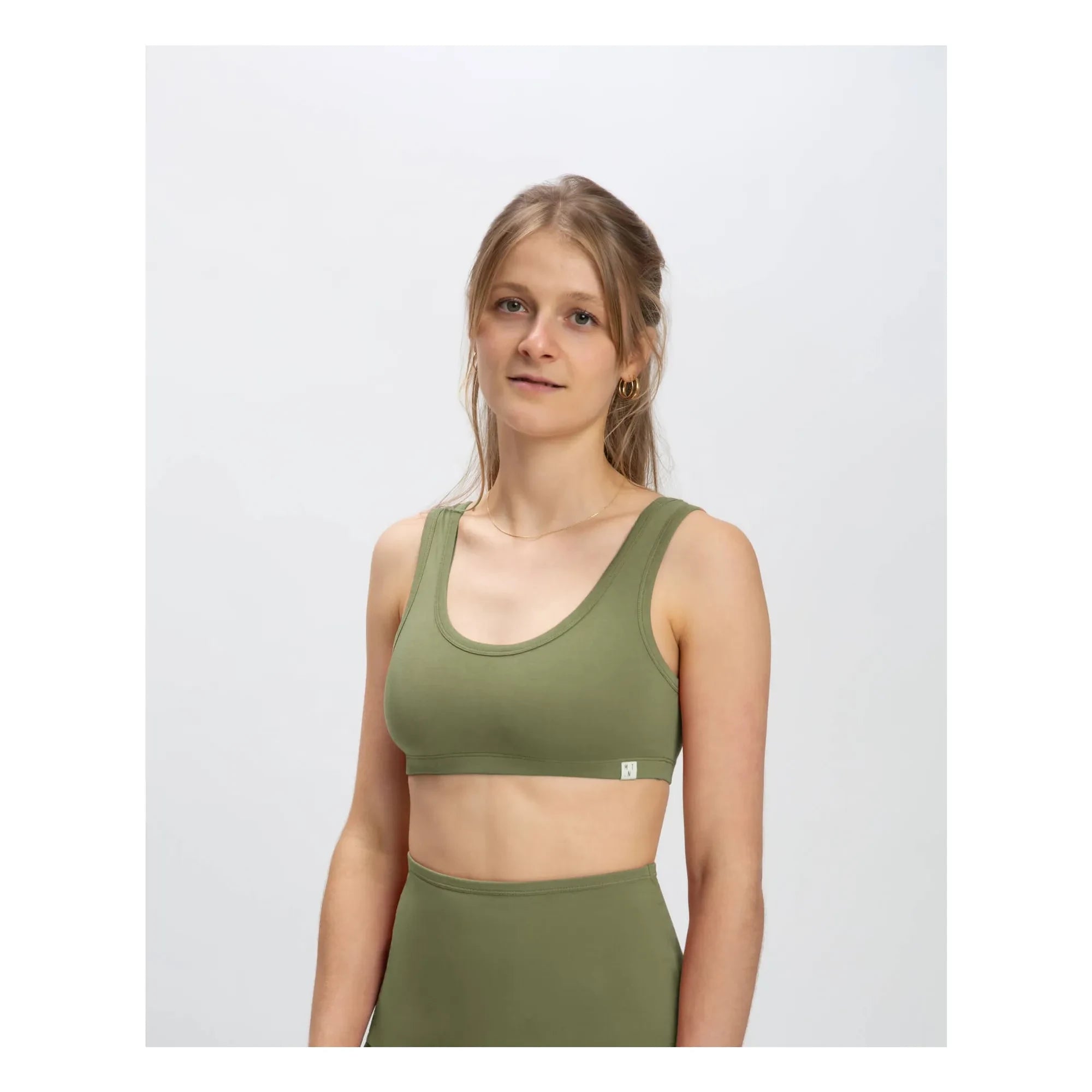 Matona - Glatter Bio-Baumwoll-BH | Olive