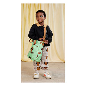 Mini Rodini - Doggies Organic Cotton Jogger | Grey Melange