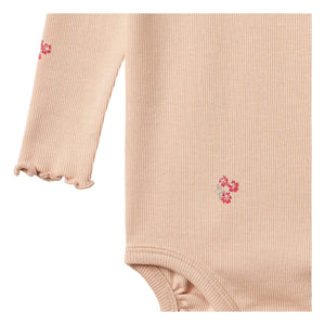 Wheat - Rie Body Flowers Organic Cotton | Peach
