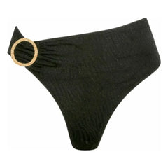 Fresh & Salt - Typha High-Waisted Zebra Bikini Bottom | Black
