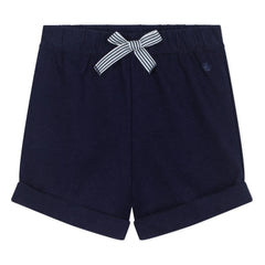 Petit Bateau – Shorts aus Bio-Baumwoll-Fleece | Nachtblau