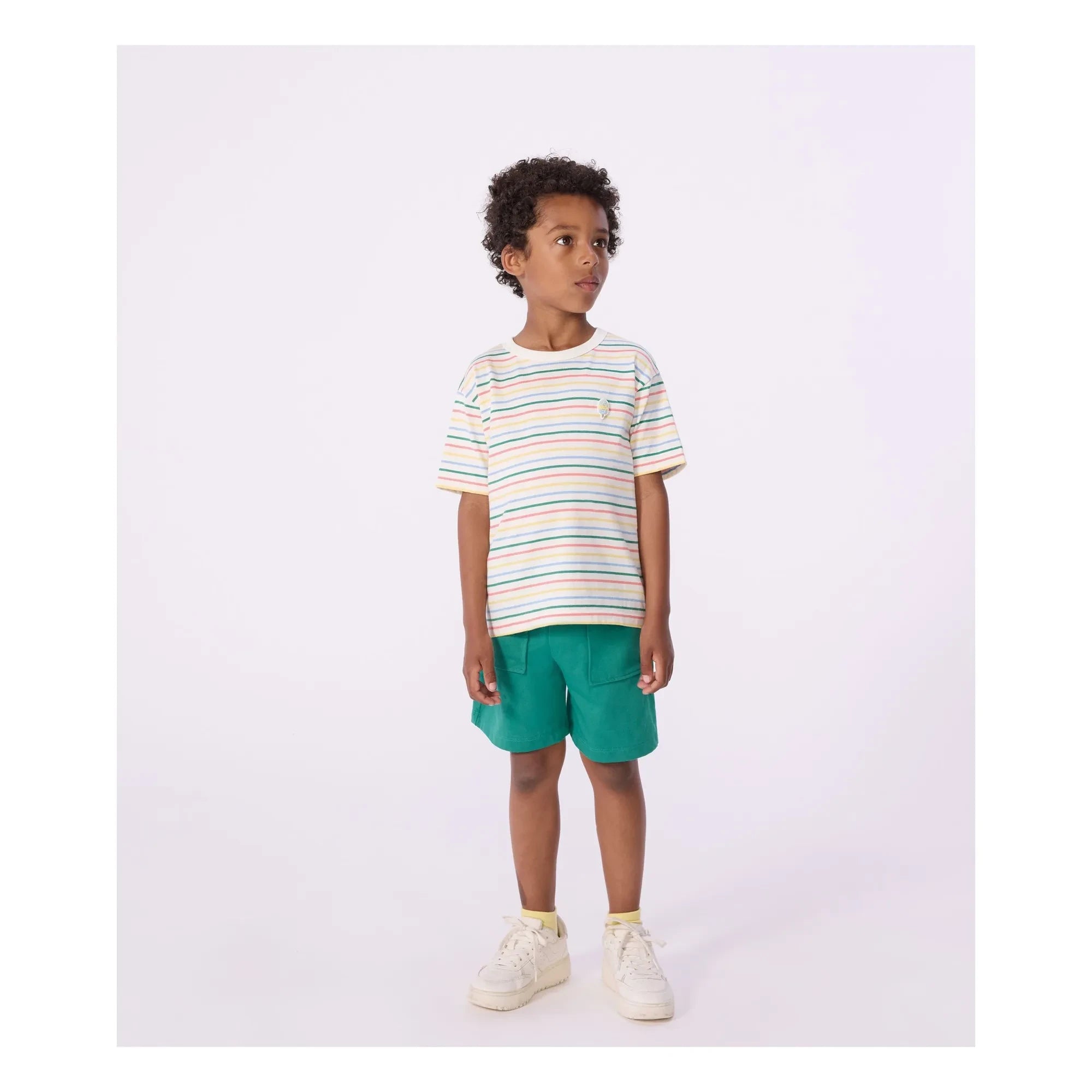 Petit Bateau – Gestreiftes T-Shirt | Gelb