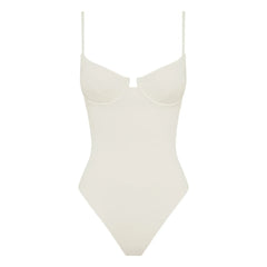 Peony - Quintessential Recycled Fiber 1-Piece Jersey | White