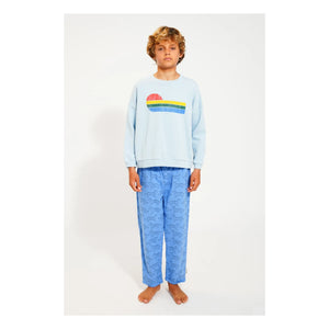Piupiuchick - Eighties organik pamuklu sweatshirt | Açık Mavi